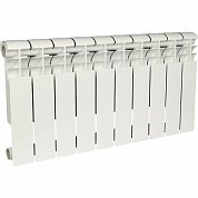 Биметаллический радиатор 10 секций, 418х800х80, ROMMER Profi BM 350, белый